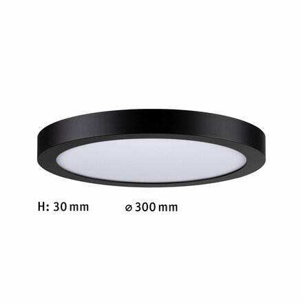 PAULMANN LED Panel Abia kruhové 300mm 22W 2.700K černá mat 709.84