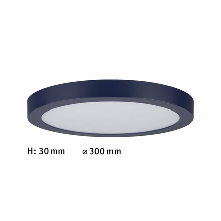 PAULMANN LED Panel Abia kruhové 300mm 3200lm 2700K noční modrá