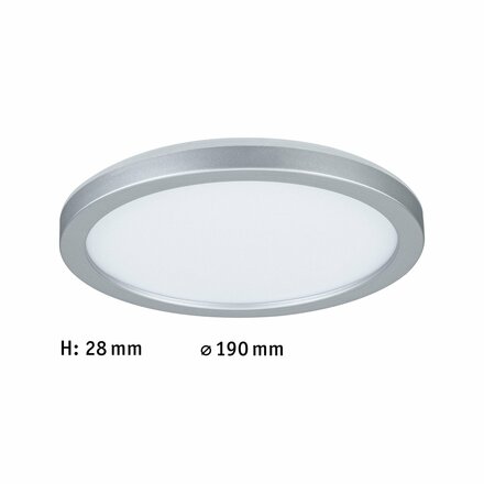 PAULMANN LED Panel Atria Shine kruhové 190mm 1340lm 3000K matný chrom