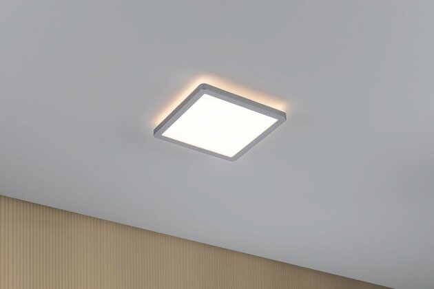 PAULMANN LED Panel Atria Shine hranaté 190x190mm 1360lm 3000K matný chrom