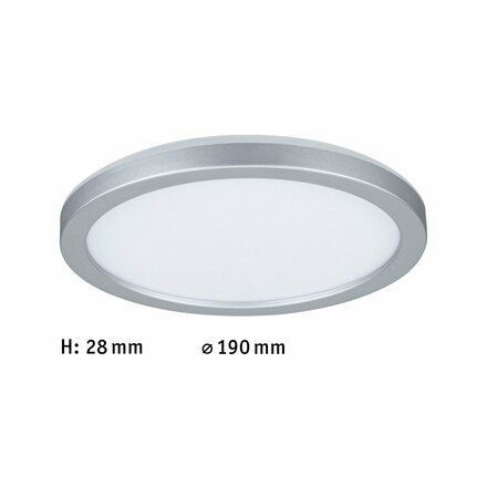 PAULMANN LED Panel Atria Shine kruhové 190mm 1340lm 4000K matný chrom