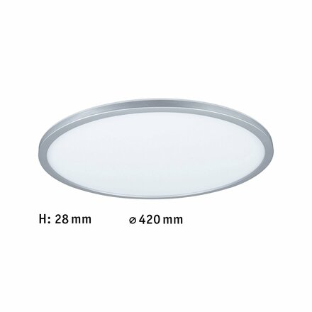 PAULMANN LED Panel 3-krokové-stmívatelné Atria Shine kruhové 420mm 2800lm 4000K matný chrom