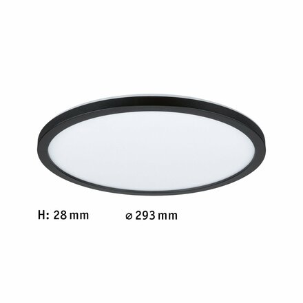 PAULMANN LED Panel Atria Shine kruhové 293mm 2000lm 4000K černá