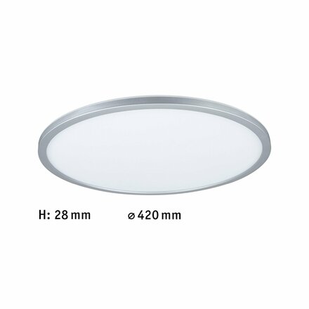 PAULMANN LED Panel Atria Shine kruhové 420mm 2800lm RGBW matný chrom