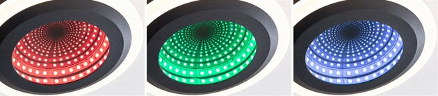 PAULMANN LED stropní svítidlo Spaceglow RGB+ 230V 14W černá mat