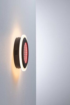PAULMANN LED stropní svítidlo Spaceglow RGB+ 230V 14W černá mat