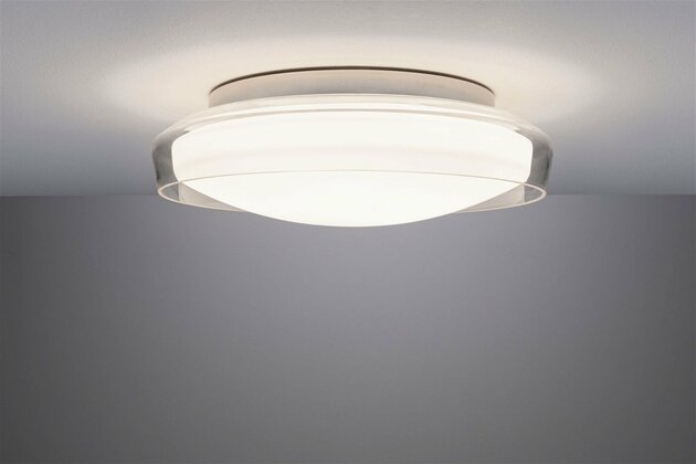 PAULMANN Selection Bathroom LED stropní svítidlo Luena IP44 3000K 230V 16,5W sklo/chrom