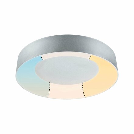 PAULMANN LED stropní svítidlo Casca IP44 CCT 230V 23W hliník mat