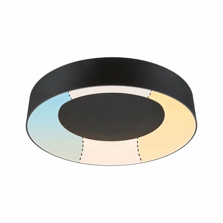 PAULMANN LED stropní svítidlo Casca IP44 CCT 230V 23W černá mat