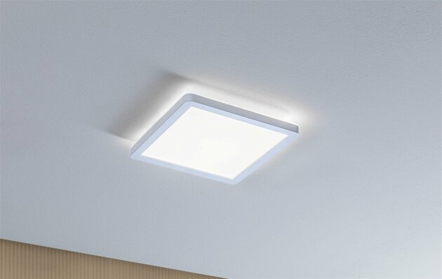 PAULMANN LED Panel Atria Shine Backlight IP44 hranaté 190x190mm 11,2W 4000K bílá