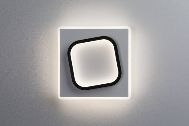 PAULMANN LED nástěnné svítidlo 2Form 4000K / 230V 13W / 9W bílá/černá
