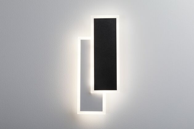 PAULMANN LED nástěnné svítidlo 2Form 4000K / 230V 8W / 8W bílá/černá