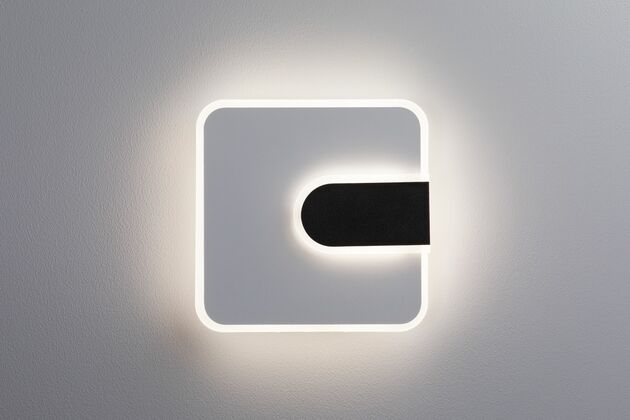 PAULMANN LED nástěnné svítidlo 2Form 4000K / 230V 12,5W / 3,6W bílá/černá