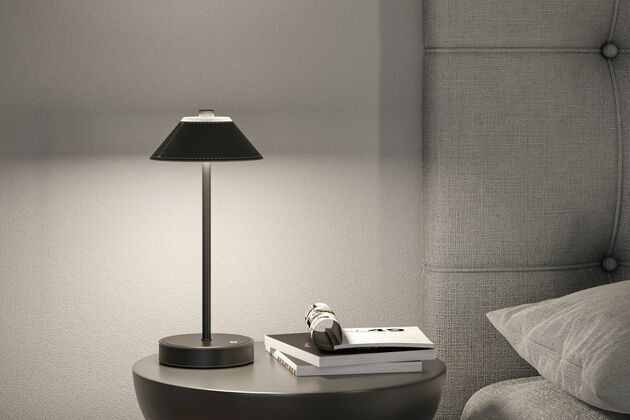 PAULMANN Mobilní stolní lampa Pellini CCT 2W černá/černá mat