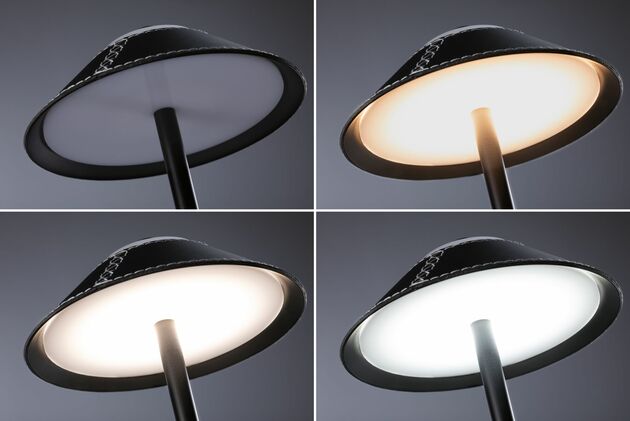 PAULMANN Mobilní stolní lampa Pellini CCT 2W černá/černá mat