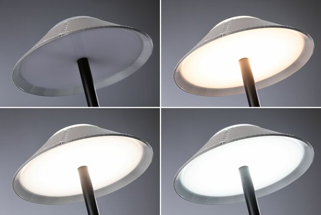 PAULMANN Mobilní stolní lampa Pellini CCT 2W béžová/černá mat