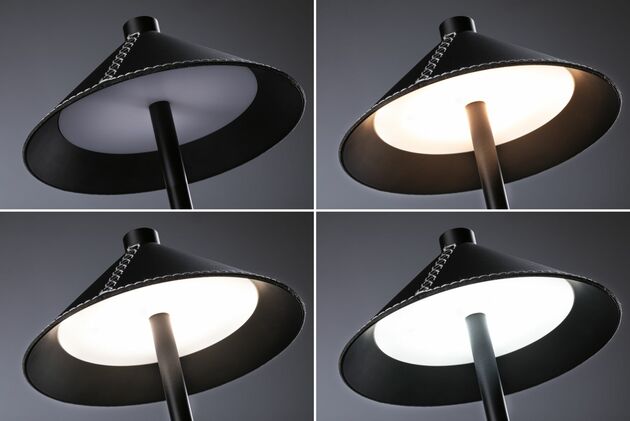 PAULMANN Mobilní stolní lampa Pellini CCT 2W černá mat