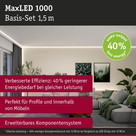 PAULMANN MaxLED 1000 LED Strip základní sada 1,5m teplá bílá 11W 1100lm/m 2700K 30VA
