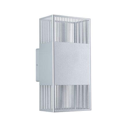 PAULMANN LED nástěnné svítidlo Tharin IP44 3000K 120x250mm 2x3,7W stříbrná