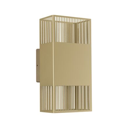 PAULMANN LED nástěnné svítidlo Tharin IP44 3000K 120x250mm 2x3,7W zlatá