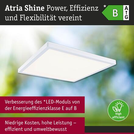 PAULMANN LED Panel Atria Shine IP44 hranaté 298x298mm 15,7W 3000 - 6500K bílá
