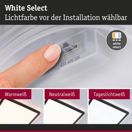 PAULMANN LED Panel Atria Shine IP44 hranaté 298x298mm 15,7W 3000 - 6500K černá