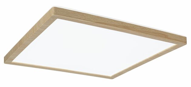 PAULMANN LED Panel Atria Shine IP44 hranaté 298x298mm 15,7W CCT design dřevo dub