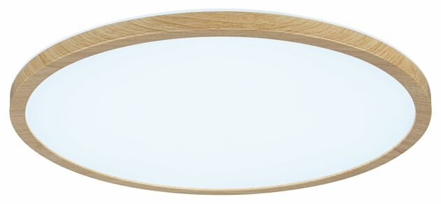 PAULMANN LED Panel Atria Shine IP44 kruhové 398mm 20,8W CCT design dřevo dub
