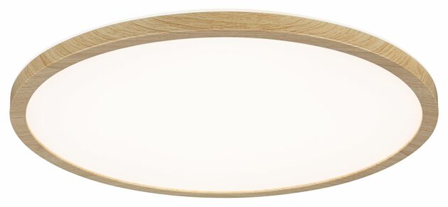 PAULMANN LED Panel Atria Shine IP44 kruhové 398mm 20,8W CCT design dřevo dub
