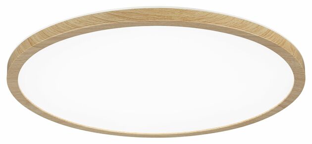 PAULMANN LED Panel Atria Shine IP44 kruhové 398mm 20,8W CCT design dřevo dub