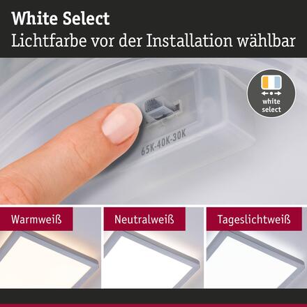 PAULMANN LED Panel Atria Shine IP44 hranaté 190x190mm 8W 3000 - 6500K matný chrom