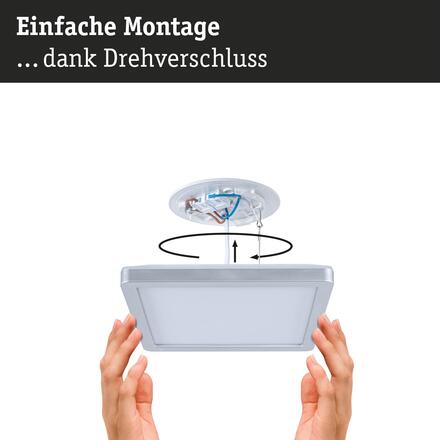 PAULMANN LED Panel Atria Shine IP44 hranaté 190x190mm 8W 3000 - 6500K matný chrom