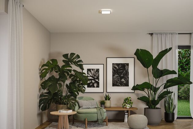 PAULMANN LED Panel Atria Shine IP44 hranaté 190x190mm 8W 3000 - 6500K bílá