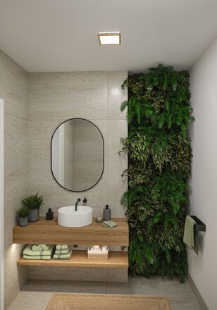 PAULMANN LED Panel Atria Shine IP44 hranaté 190x190mm 8W 3000 - 6500K design dřevo