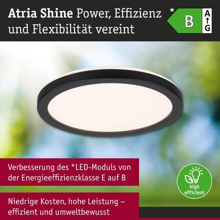PAULMANN LED Panel Atria Shine IP44 kruhové 190mm 7,6W 3000 - 6500K černá