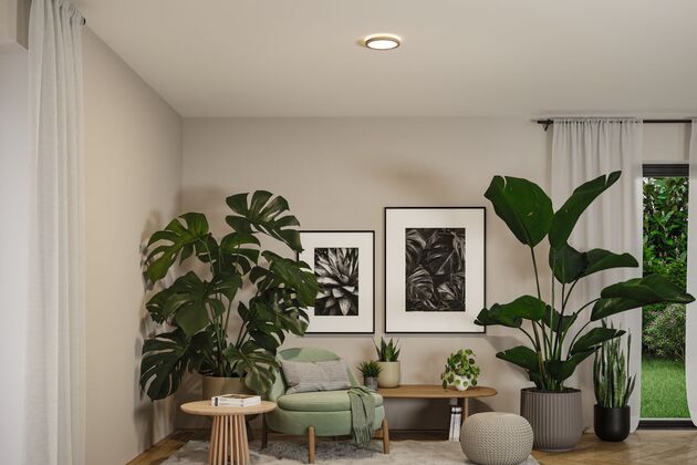 PAULMANN LED Panel Atria Shine IP44 kruhové 190mm 7,6W 3000 - 6500K design dřevo