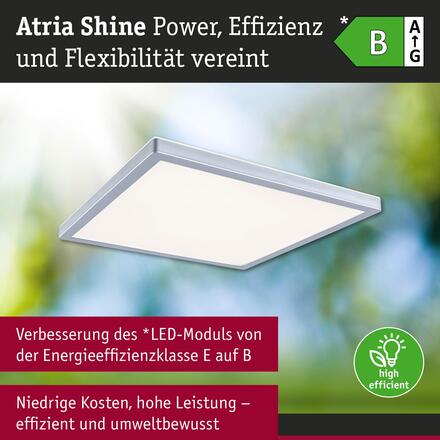 PAULMANN LED Panel Atria Shine IP44 hranaté 298x298mm 15,7W 3000 - 6500K matný chrom