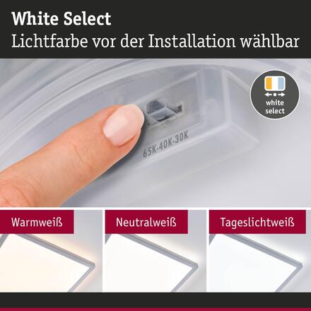 PAULMANN LED Panel Atria Shine IP44 hranaté 298x298mm 15,7W 3000 - 6500K matný chrom