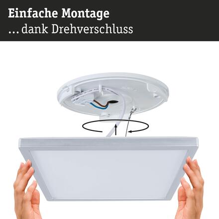 PAULMANN LED Panel Atria Shine IP44 hranaté 298x298mm 15,7W 3000 - 6500K matný chrom