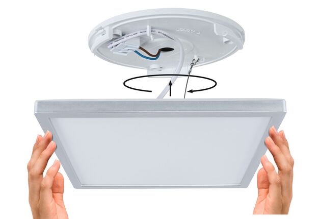 PAULMANN LED Panel Atria Shine IP44 hranaté 298x298mm 15,7W 3000 - 6500K matný chrom