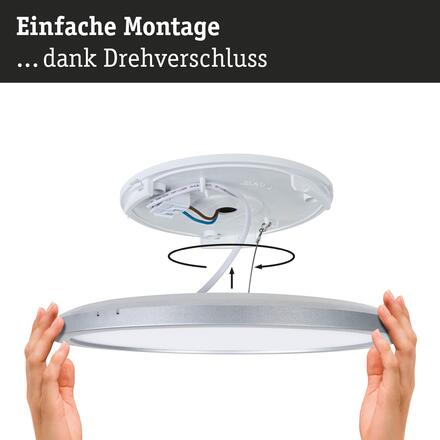 PAULMANN LED Panel Atria Shine IP44 kruhové 298mm 14,8W 3000 - 6500K černá