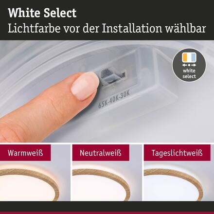 PAULMANN LED Panel Atria Shine IP44 kruhové 298mm 14,8W 3000 - 6500K design dřevo