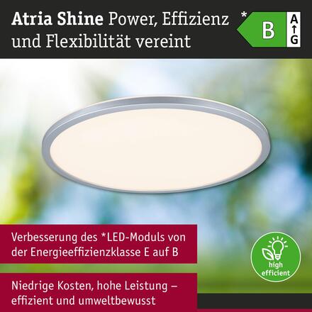 PAULMANN LED Panel Atria Shine IP44 kruhové 398mm 20,8W 3000 - 6500K matný chrom