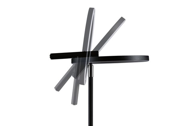 PAULMANN LED stolní lampa na psací stůl Odila měnitelná bílá 10,4W černá mat, chrom