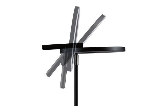 PAULMANN LED stolní lampa na psací stůl Odila měnitelná bílá 10,4W černá mat, chrom