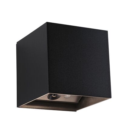 PAULMANN LED nabíjecí nástěnné svítidlo Nyara IP44 3000K 100x100mm 2x1W černá