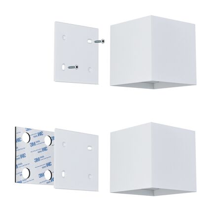 PAULMANN LED nabíjecí nástěnné svítidlo Nyara IP44 3000K 100x100mm 2x1W bílá