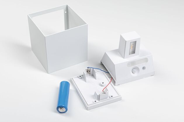 PAULMANN LED nabíjecí nástěnné svítidlo Nyara IP44 3000K 100x100mm 2x1W bílá