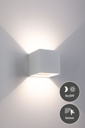 PAULMANN LED nabíjecí nástěnné svítidlo Nyara IP44 3000K 100x100mm 2x1W bílá