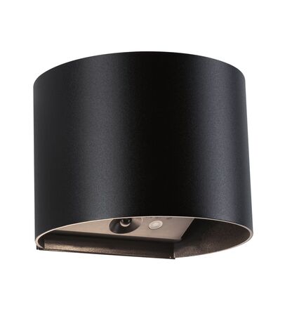 PAULMANN LED nabíjecí nástěnné svítidlo Nyora IP44 3000K 135x120mm 2x1W černá